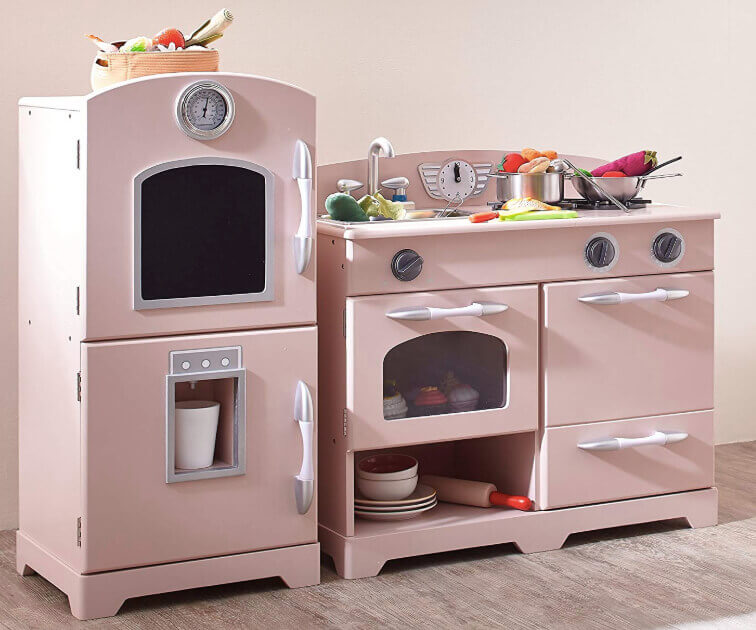 Teamson-Kids-Retro-Wooden-Play-Kitchen-Set