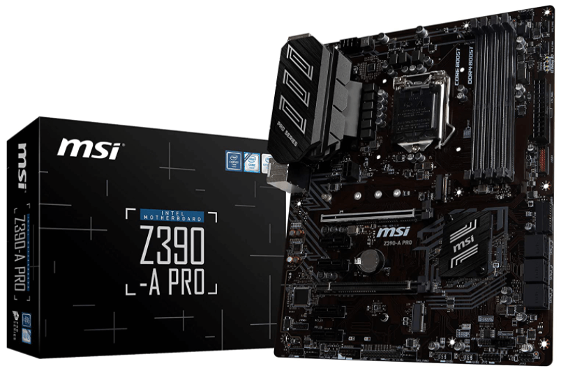 MSI Z390-A PRO LGA1151 (Intel 8th and 9th Gen)